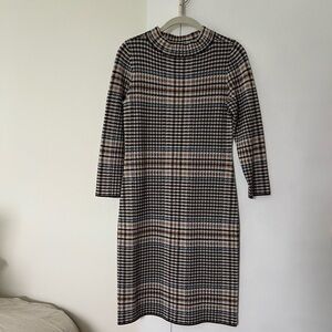 Ann Taylor Mock Neck Wool Blend Sweater Dress XS